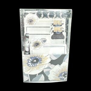 Vera Bradley Camilla Stationery Set Notecards Pens Desk Organizer Floral NOS